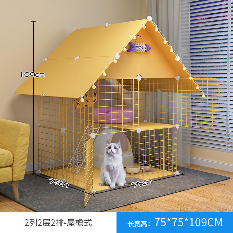猫笼子豪华宠物猫家用自由空间三层别墅舍室内猫窝宠物屋