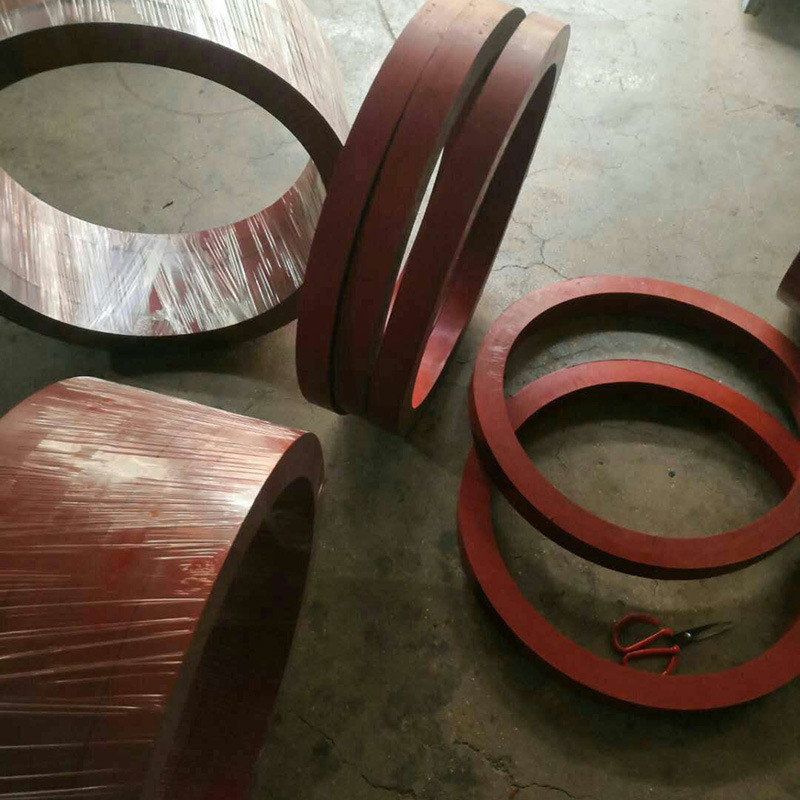 加工石灰窑圆形密封垫硅胶防震硅胶垫红色硅胶垫