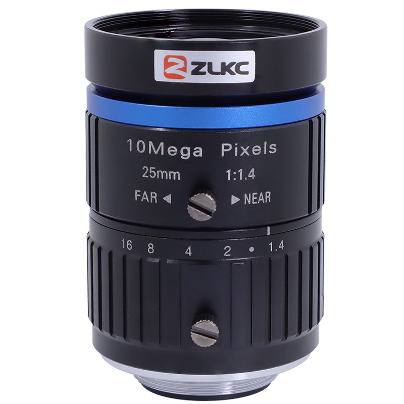 工业镜头25mm焦距1“C口智能交通镜头ITS检测镜头 1000万像素F1.4