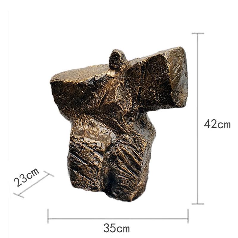创意样板房太极人物雕塑摆件现代中式装饰艺术品家居饰品透明配饰