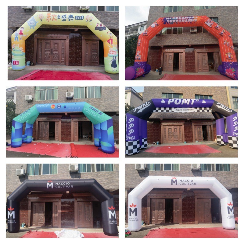 充气大型拱门气模户外庆典活动广告宣传展会装饰方形立柱多彩
