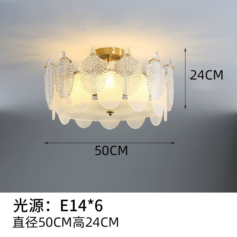 房间轻奢主卧灯现代简约水晶灯北欧家用卧室吸顶灯餐厅灯客厅灯具