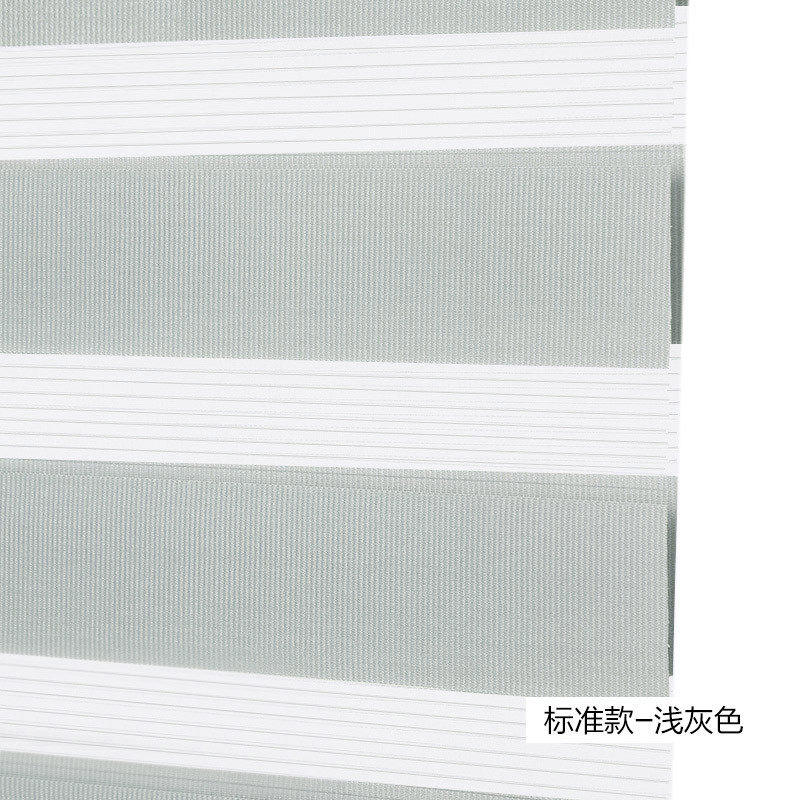 3t23批发黏贴式免打孔厨房纱帘双层卷帘遮光窗帘百叶柔浴室洗手间