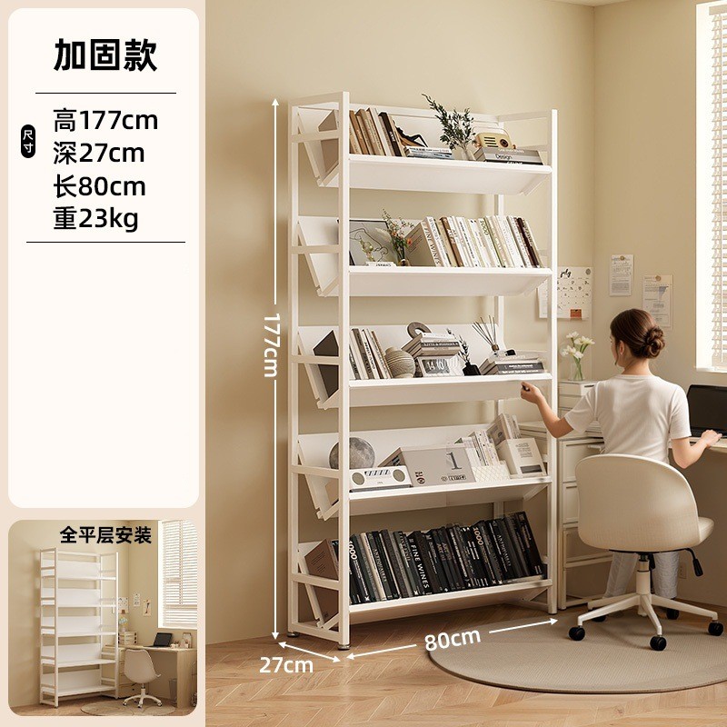 家用移动带轮小推车置物架办公室多层收纳书架小型宿舍铁艺矮书柜