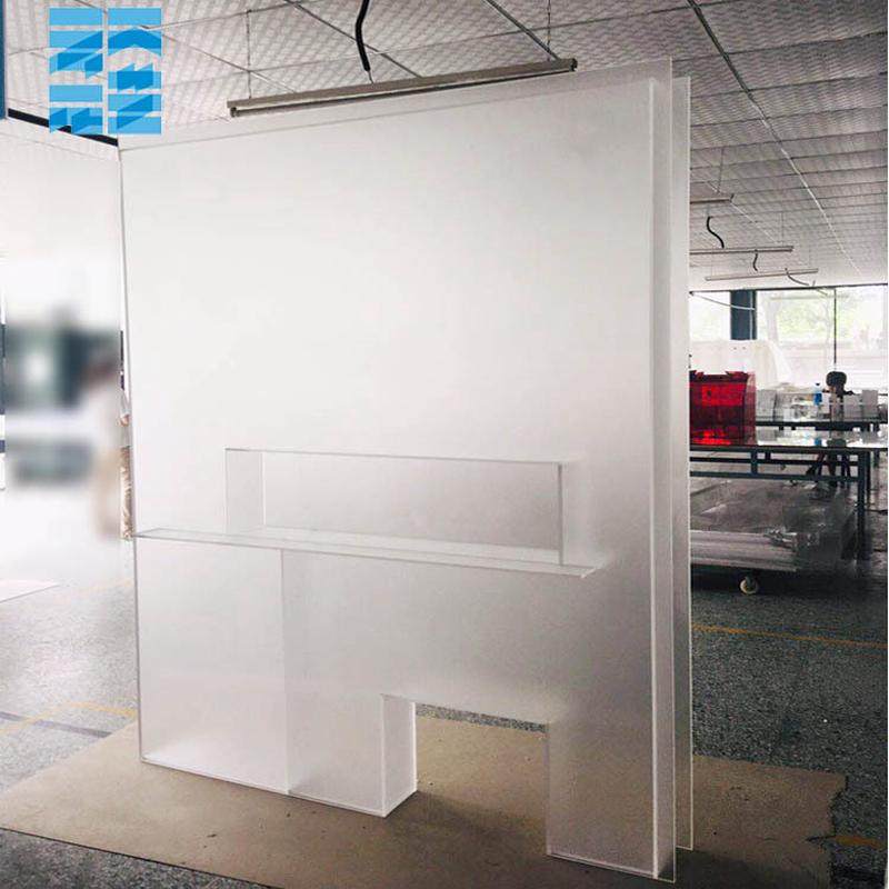 亚克力隔断屏风 大型厂家直销 透明磨砂隔断 有机玻璃装修批发