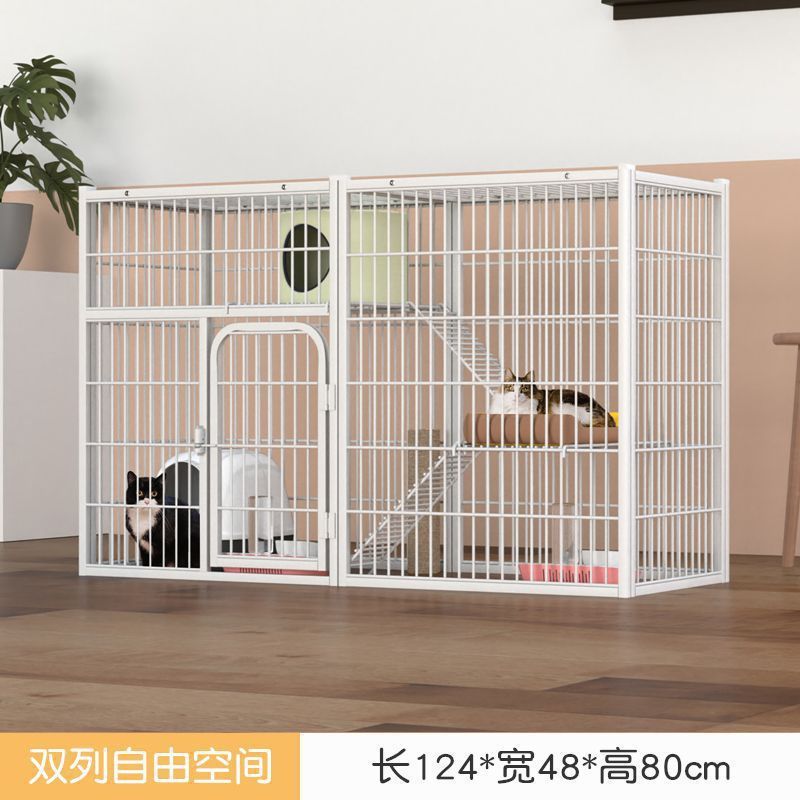 狗笼子猫笼子超大自由空间猫咪繁殖别墅猫爬架猫屋多功能繁育家用