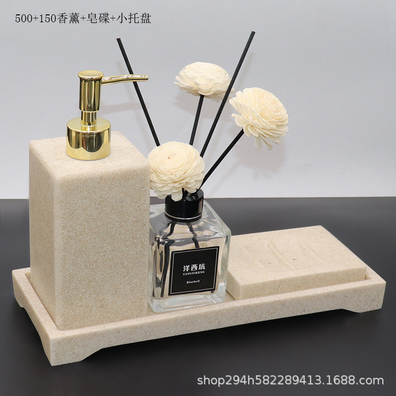 北欧分装乳液按压瓶浴室样板房家居用品套装酒店卫生间洗手液瓶子