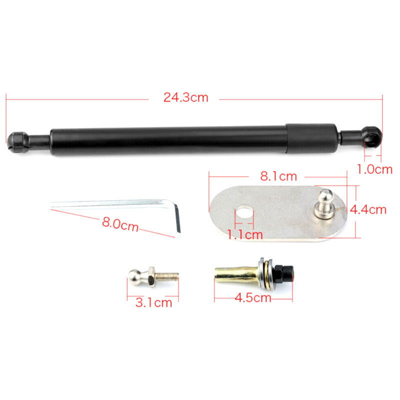 供应缓皮卡改装1500下拉挡板液压杆阻尼杆2500后备箱ram降杆