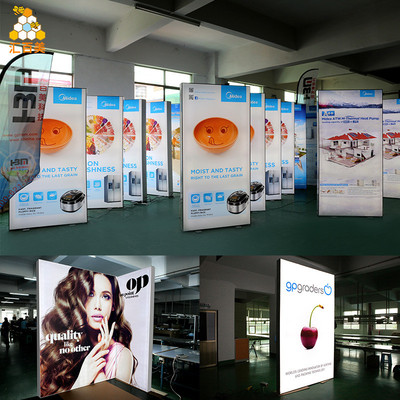 可移动立式双面灯箱落地式橱窗广告uv灯箱大功率广告展会软膜灯箱