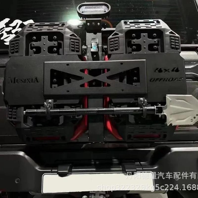 跨境适用于07-24JEEP牧马人尾门集成工具箱拓展架油桶牧马人书包