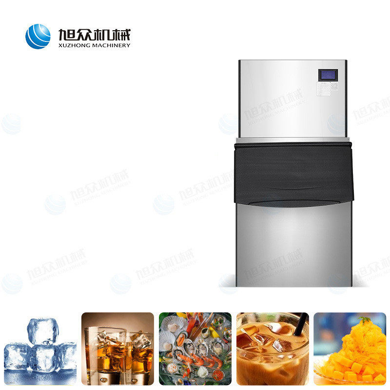 商用智能制冰奶茶店酒吧方冰大型制冰机不锈钢全自动分体式制冰机