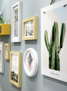 包邮【金零点9815】真蒂莱斯实木相框创意照片墙/相框墙