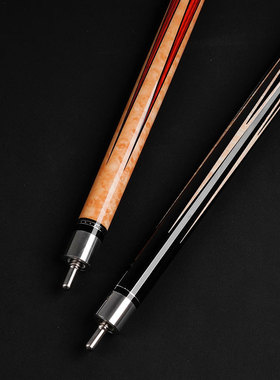 ty台球杆中式红色球杆大头杆美式黑八九球杆jk杰凯八款12.5