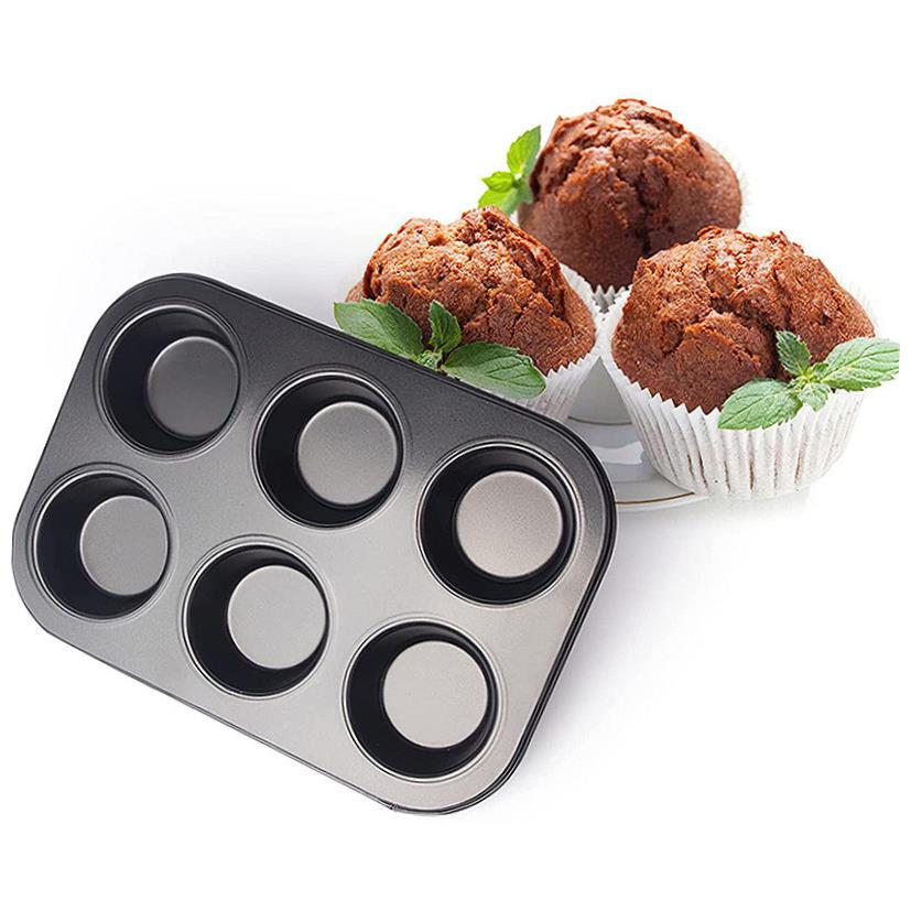 6 Cup Cupcake Pan Cake Muffin Tray Mold Baking Bakeware 蛋糕