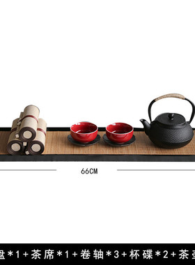 7yx书房新中式卷轴书卷假书托盘摆件茶几批发样板间禅意氛围感书