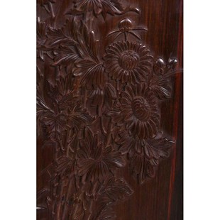 花独板挂屏壁挂挂匾红屏风各屏木家具 老挝大红酸枝交趾黄檀四季