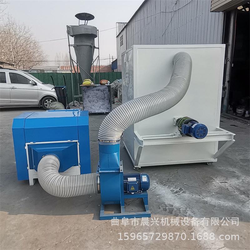 热销填充海绵鸭绒pp棉混合充棉机枕芯自动充棉机沙发靠垫碎机