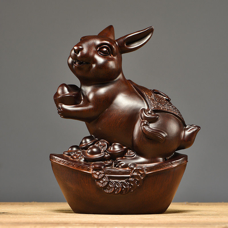 黑檀木雕十二生肖一套鼠牛虎兔龙蛇马羊猴鸡狗猪实木动物装饰摆件,家居饰品,装饰摆件,淘宝优惠券,粉丝福利购,淘宝优惠卷