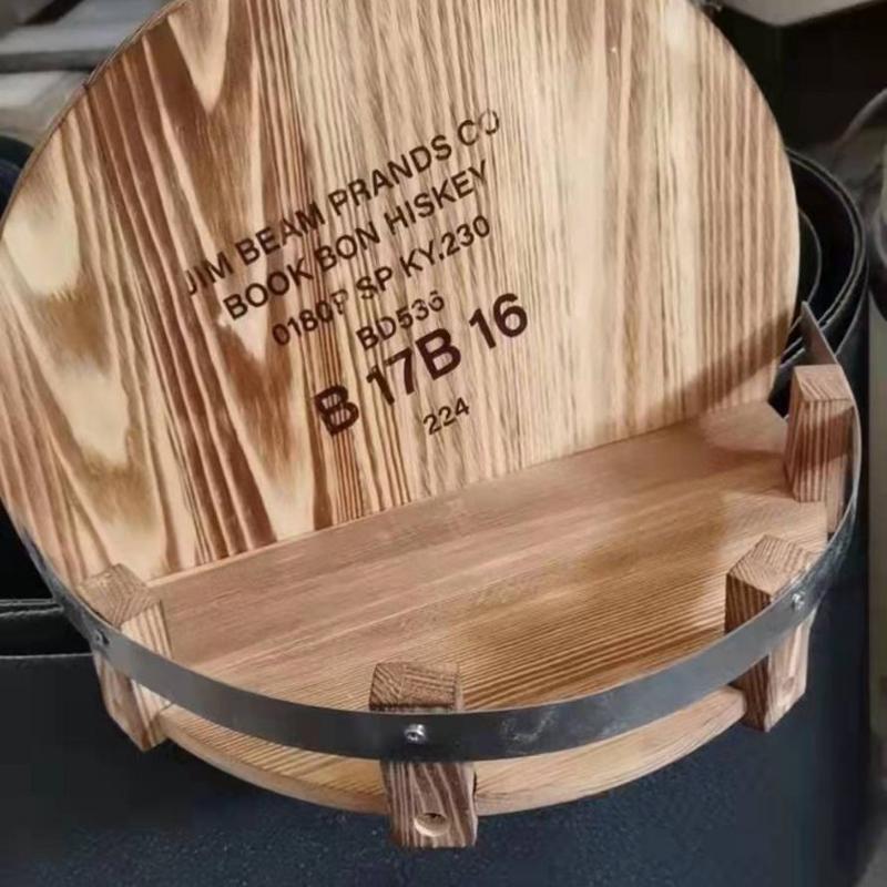 热卖创意墙挂饰物品收纳架手工木制玄关展示台子厨房客厅酒水