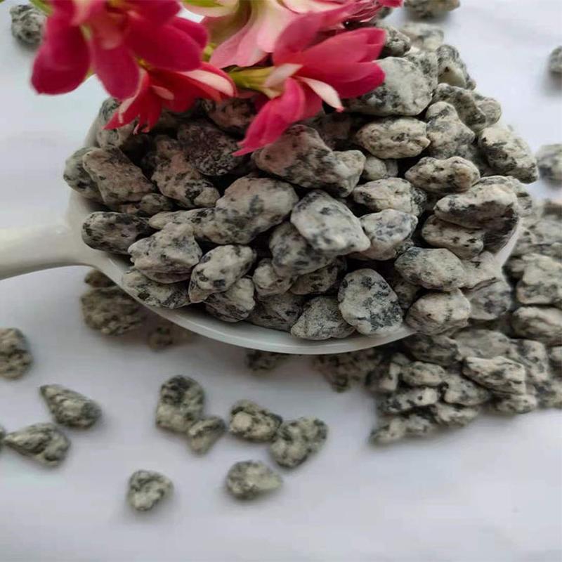 热销鹏宇点石黑白直发子芝麻灰石子庭院铺路石子