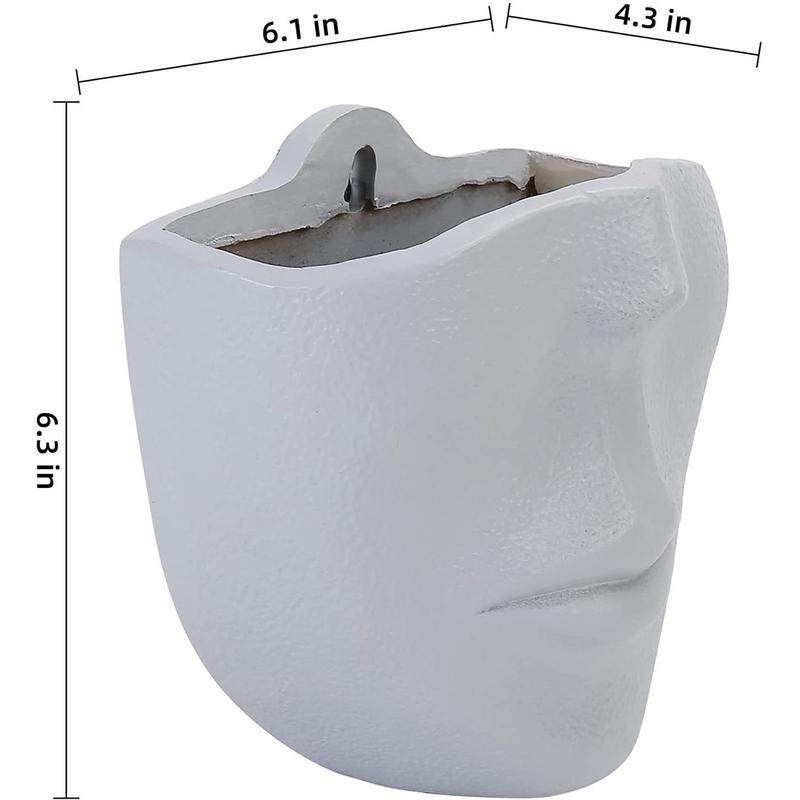 现代简约人脸树脂花盆人偶头像多肉室外花器挂墙壁挂脸谱客厅摆件,鲜花速递/花卉仿真/绿植园艺,花盆,淘宝优惠券,粉丝福利购,淘宝优惠卷