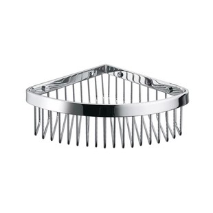 开平篮实心不锈钢宽边置物墙角厂家22cm单层浴室收纳架外贸出口