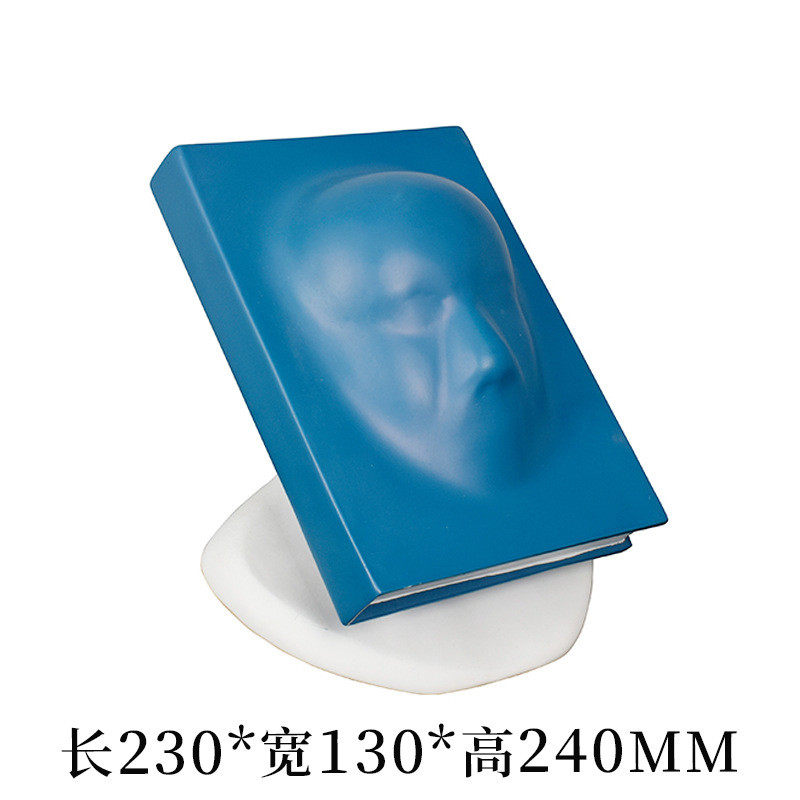 北欧抽象人脸艺术摆件人物书客厅样板房书柜电视柜创意装饰品摆设