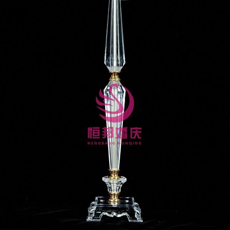 新款婚庆道具路引水晶花架酒店主桌装饰花器婚礼婚礼场地布置道具