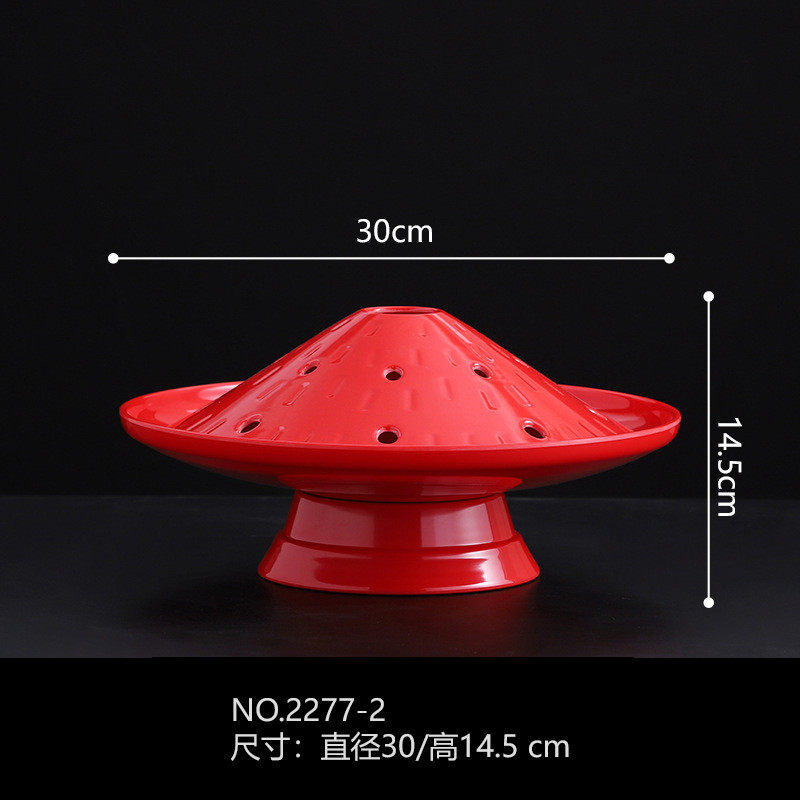 密胺干冰盘创意菜火山盘刺身鹅肠盘毛肚盘肥牛盘个性重庆火锅餐具