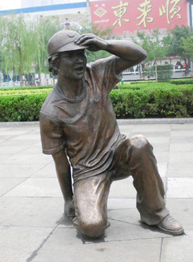 人物铸铜雕塑户外铜人物摆件大型玻璃钢仿景观名人铸铜人物雕塑