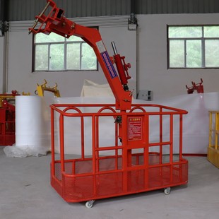 吊车吊篮 吊车吊篮建筑工程外墙施工吊蓝360度旋转高空固定式