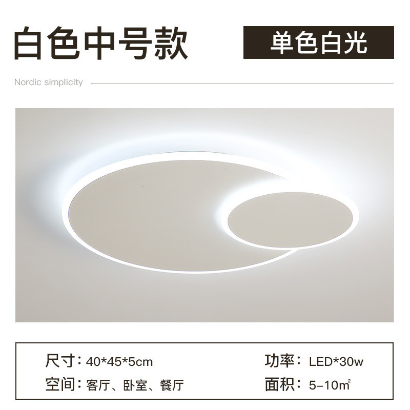 2024卧室灯新款北欧吸顶灯 简约现代房间灯具温馨浪漫创意个性年