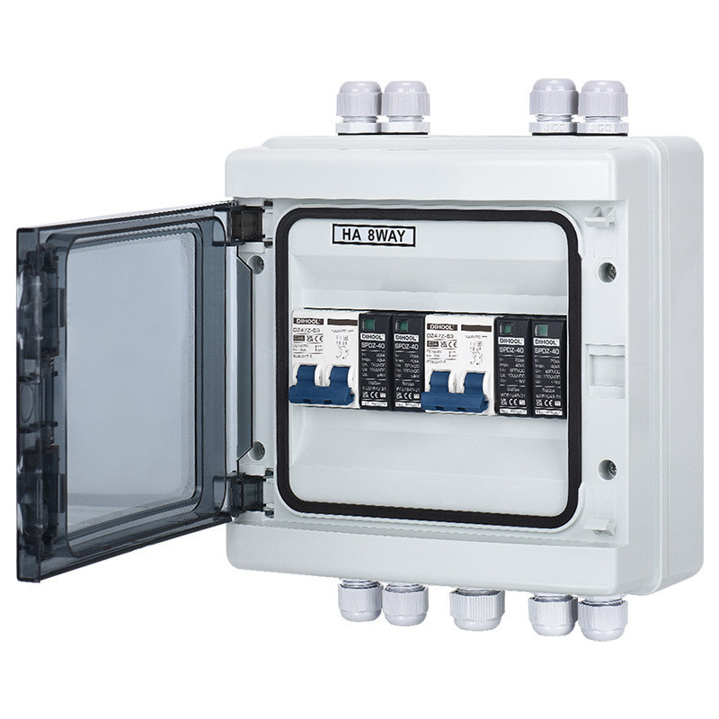 ha8-2s光伏直流汇流箱塑料spdz太阳能dc500v熔断防雷浪涌货源