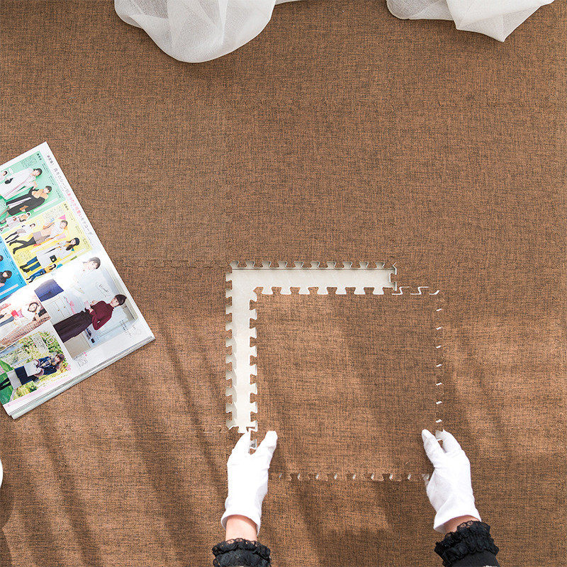 日式亚麻地毯卧室床边宿舍大面积可擦洗儿童泡沫拼接爬爬垫免,金属材料及制品,其他金属制品,淘宝优惠券,粉丝福利购,淘宝优惠卷