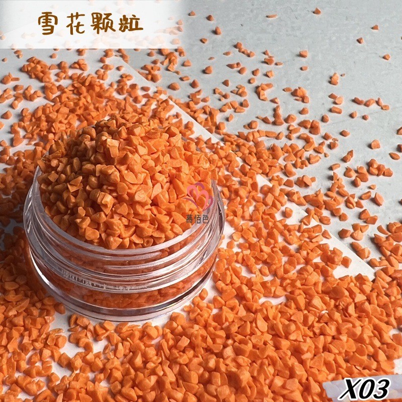 厂家直销圣诞雪景造景颗粒雪花水球树脂填充雪花粉