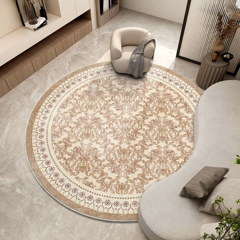 地毯客厅高级感结婚卧室房间大面积整铺厚地垫耐脏商业办公室圆形