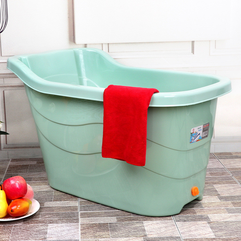 厂家批发宝宝洗澡桶塑料泡澡桶浴缸孕婴店宝宝沐浴桶加深洗澡盆