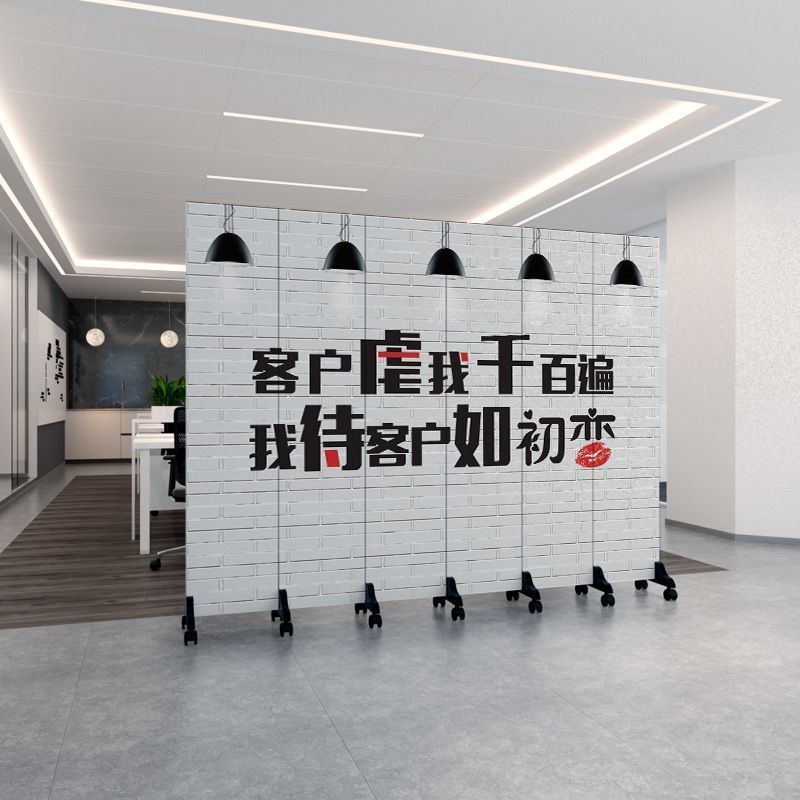 办公屏风隔断墙折屏玄关装饰遮挡卧室家用折叠移动双面新款客厅木