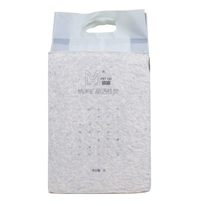 猫宠混合纳米矿石豆腐猫砂除臭无尘吸水结团易冲厕8l