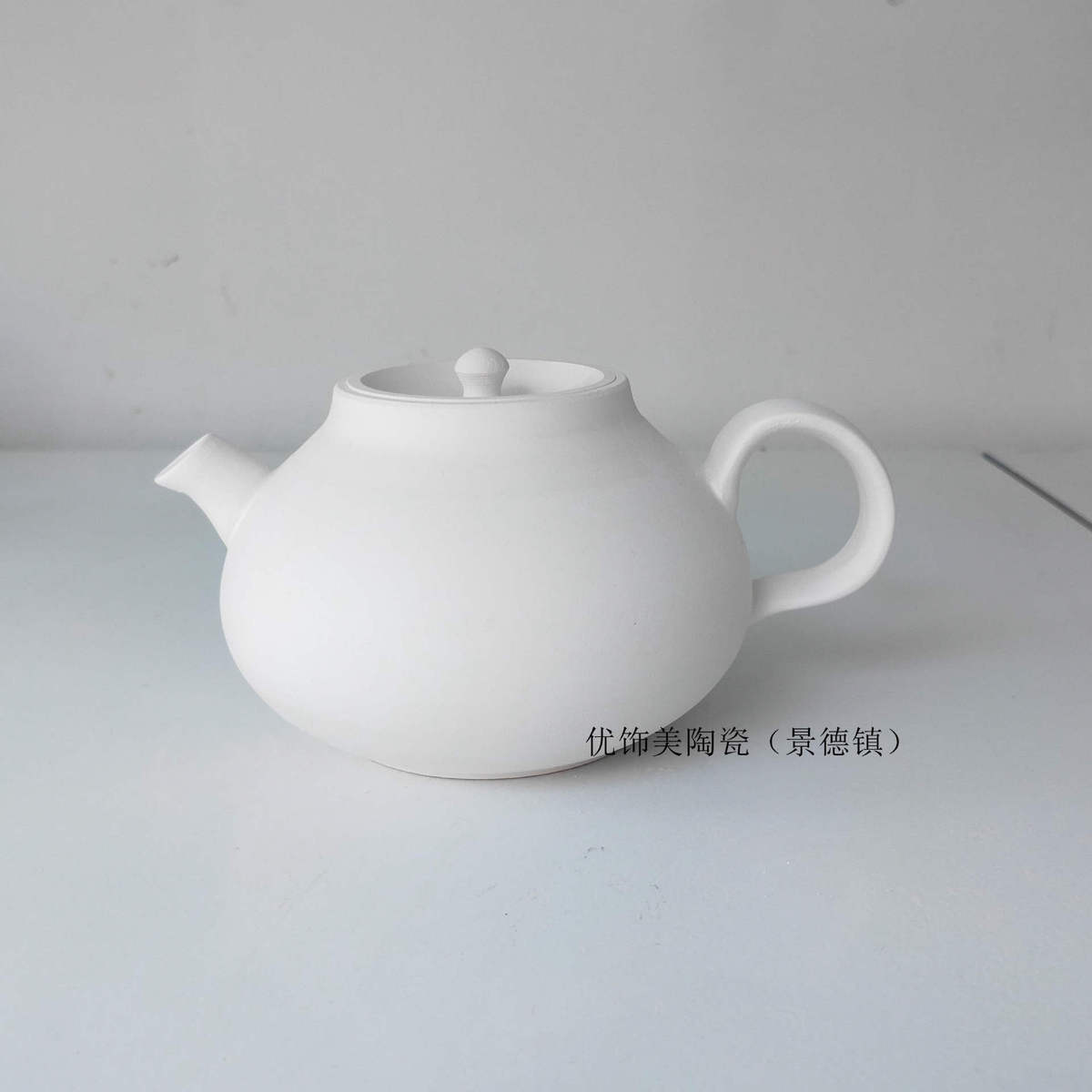 景德镇陶瓷白胎绘画瓷茶壶瓷器中式摆件收藏品装饰品古玩古董代发
