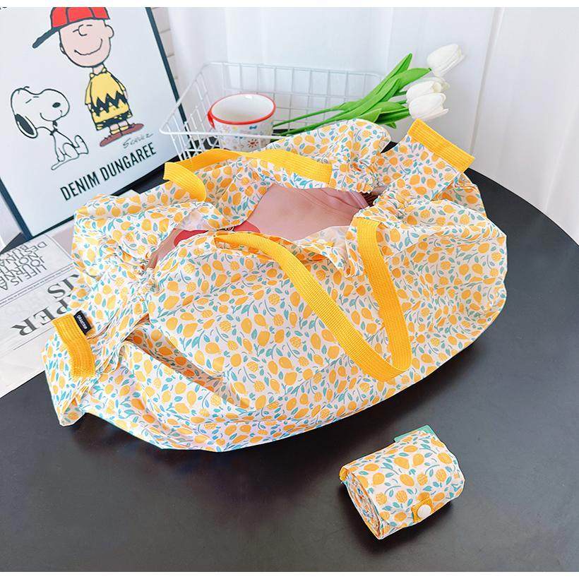 小清新森系田园风琴包环保购物袋便携单肩布袋折叠易收纳旅行买菜