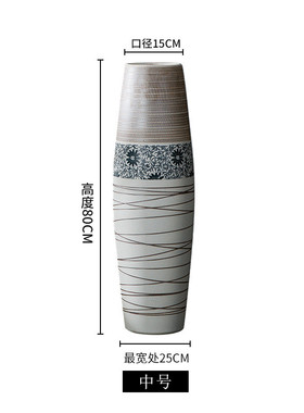 花器摆件客厅插花欧式简约现代家用创意摆件装饰大号北欧落地花瓶