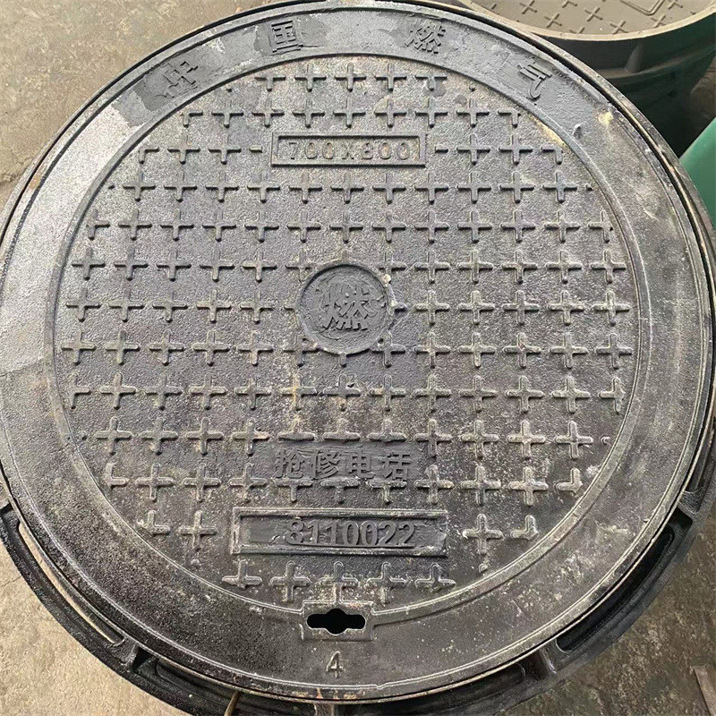球墨铸铁井盖圆形方形重型雨水井井盖雨污水下水道盖板沙井盖