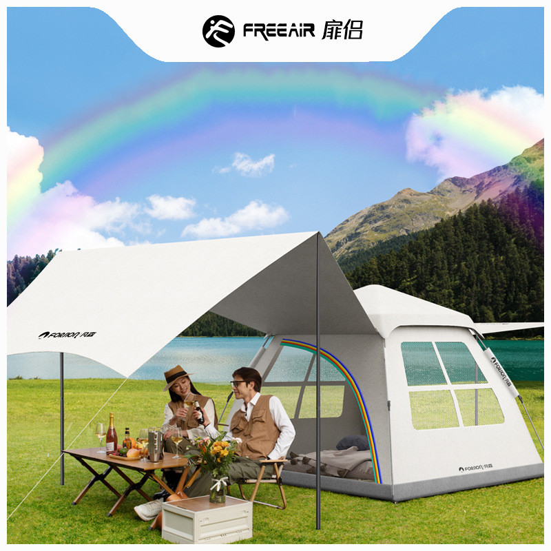 帐篷户外便携式折叠野外露营野营装备野餐一体全自动加厚防雨批发
