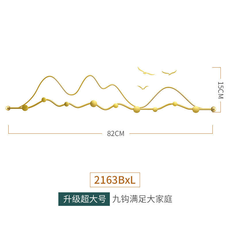 轻奢创意门后衣帽挂钩玄关挂衣架现代墙上挂衣钩新款金属墙壁时尚