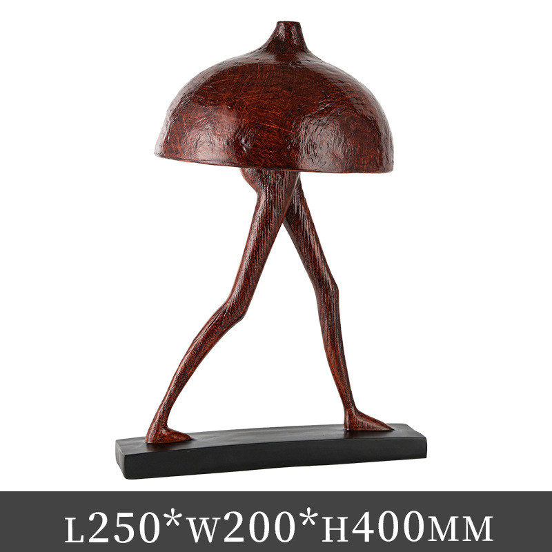 北欧轻奢摆件创意蘑菇人物造型艺术装饰品样板房民宿酒店前台摆设