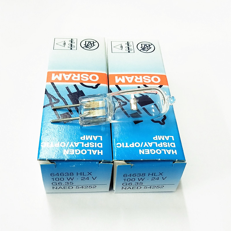 热销osram/显微镜64638hlx24v100wg6.35欧司朗米泡卤钨灯泡