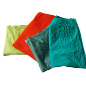 现货供应新款 不掉色三色布头吸水抹布不掉毛擦机布三色布头