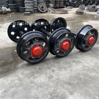 空心实心矿车轨道轮窑车用防尘闭式矿车轮平板翻斗式轨道轮厂