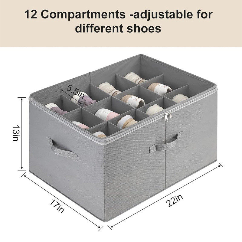 可折叠带盖收纳箱鞋子衣物便携室内杂物收纳整理盒防尘防潮